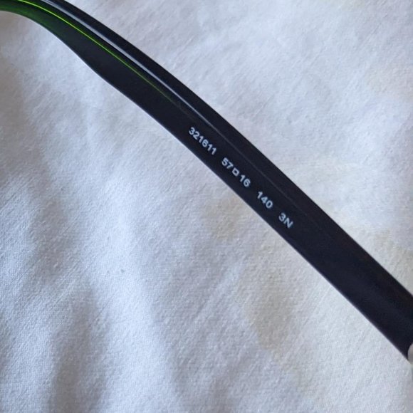 Michael Kors Cat eye Sunglasses - Black w/ Green Temples main image 6
